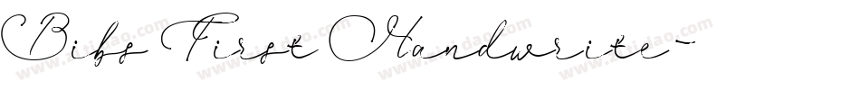Bibs First Handwrite字体转换